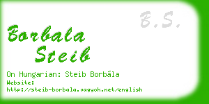 borbala steib business card